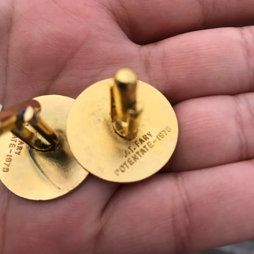 Vintage Enamel Cuff Links